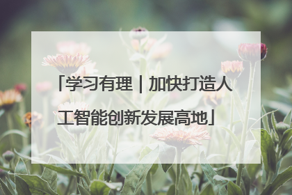学习有理｜加快打造人工智能创新发展高地