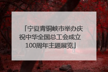 宁夏青铜峡市举办庆祝中华全国总工会成立100周年主题展览