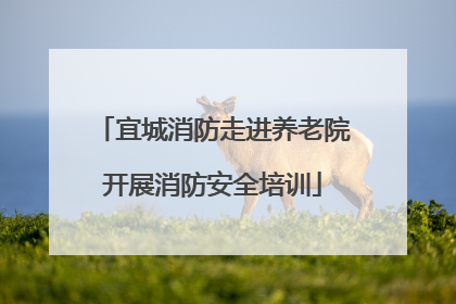 宜城消防走进养老院开展消防安全培训