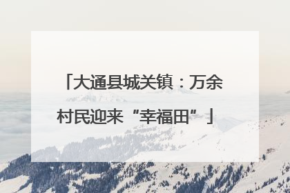 大通县城关镇：万余村民迎来“幸福田”