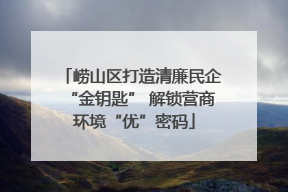 崂山区打造清廉民企“金钥匙” 解锁营商环境“优”密码