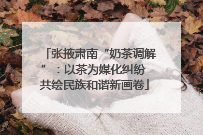 张掖肃南“奶茶调解”：以茶为媒化纠纷 共绘民族和谐新画卷