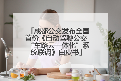 成都公交发布全国首份《自动驾驶公交“车路云一体化”系统联调》白皮书