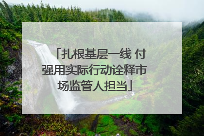 扎根基层一线 付强用实际行动诠释市场监管人担当