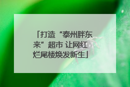 打造“泰州胖东来”超市 让网红烂尾楼焕发新生