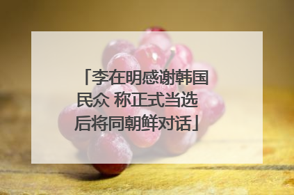 李在明感谢韩国民众 称正式当选后将同朝鲜对话