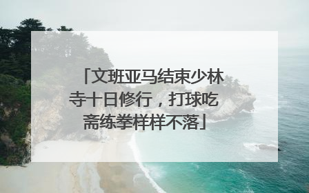 文班亚马结束少林寺十日修行，打球吃斋练拳样样不落