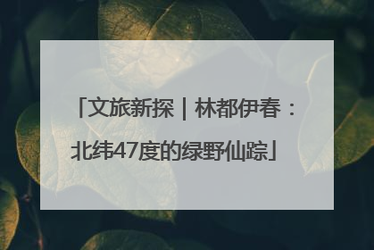 文旅新探｜林都伊春：北纬47度的绿野仙踪