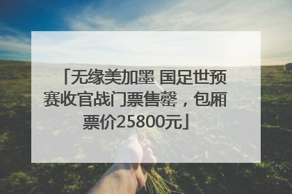 无缘美加墨 国足世预赛收官战门票售罄，包厢票价25800元