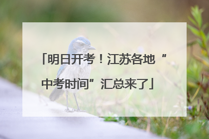 明日开考！江苏各地“中考时间”汇总来了