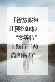 智慧服务让预约卸粮“零等待”丨践行“两高四着力”