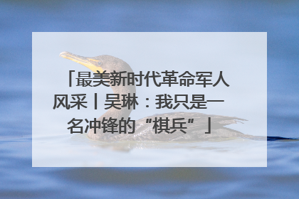 最美新时代革命军人风采丨吴琳：我只是一名冲锋的“棋兵”