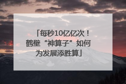 每秒10亿亿次！鹤壁“神算子”如何为发展添胜算