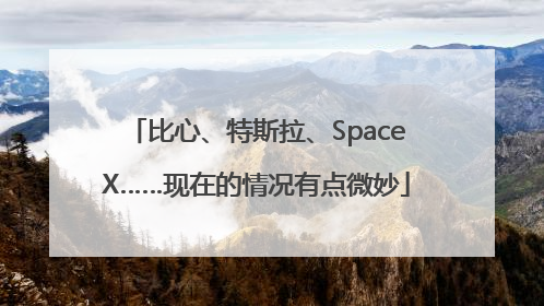 比心、特斯拉、SpaceX……现在的情况有点微妙
