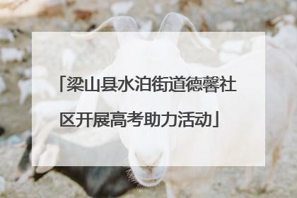 梁山县水泊街道德馨社区开展高考助力活动