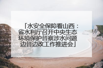 水安全保障看山西：省水利厅召开中央生态环境保护督察涉水问题边督边改工作推进会
