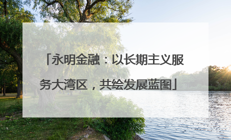 永明金融：以长期主义服务大湾区，共绘发展蓝图