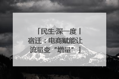 民生·深一度丨宿迁：电商赋能让流量变“增量”