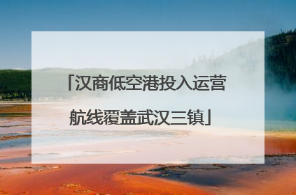 汉商低空港投入运营 航线覆盖武汉三镇
