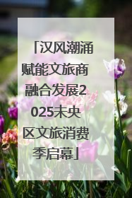 汉风潮涌赋能文旅商融合发展2025未央区文旅消费季启幕