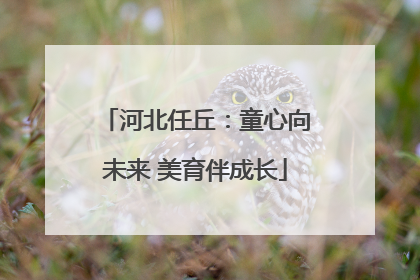 河北任丘：童心向未来 美育伴成长