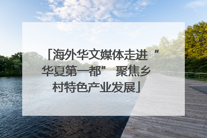 海外华文媒体走进“华夏第一都” 聚焦乡村特色产业发展
