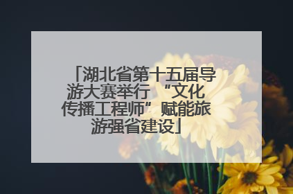 湖北省第十五届导游大赛举行 “文化传播工程师”赋能旅游强省建设