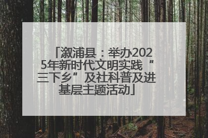 溆浦县：举办2025年新时代文明实践“三下乡”及社科普及进基层主题活动