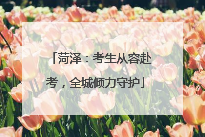 菏泽：考生从容赴考，全城倾力守护