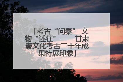 考古“问秦” 文物“述往”——甘肃秦文化考古二十年成果特展印象