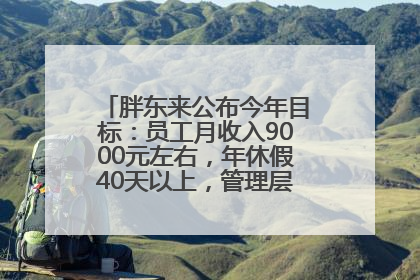 胖东来公布今年目标：员工月收入9000元左右，年休假40天以上，管理层人均分配70万元