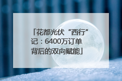 花都光伏“西行”记：6400万订单背后的双向赋能