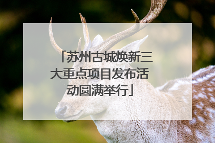 苏州古城焕新三大重点项目发布活动圆满举行