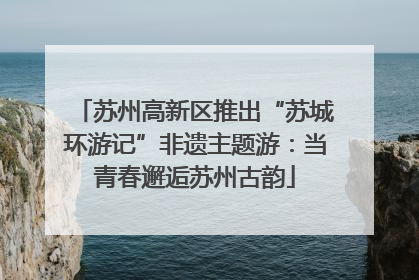 苏州高新区推出“苏城环游记”非遗主题游：当青春邂逅苏州古韵