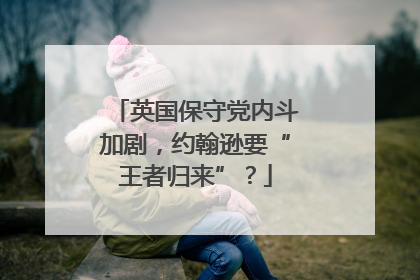 英国保守党内斗加剧，约翰逊要“王者归来”？