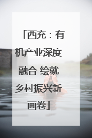 西充：有机产业深度融合 绘就乡村振兴新画卷