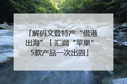 解码文登特产“借港出海”丨汇润“苹果”5款产品一次出圈