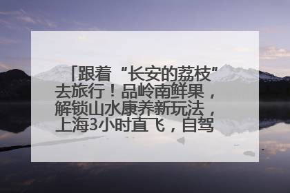 跟着“长安的荔枝”去旅行！品岭南鲜果，解锁山水康养新玩法，上海3小时直飞，自驾高速费优惠