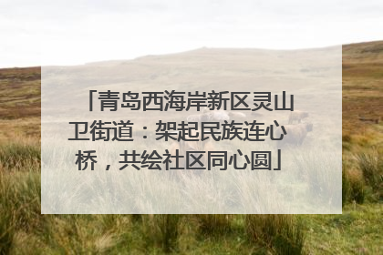 青岛西海岸新区灵山卫街道：架起民族连心桥，共绘社区同心圆