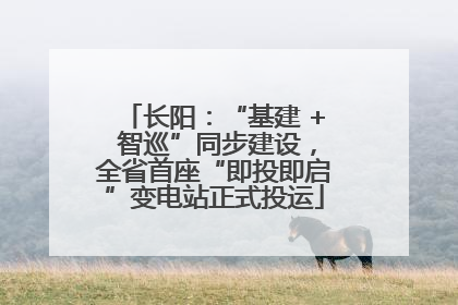 长阳：“基建 + 智巡”同步建设，全省首座“即投即启”变电站正式投运