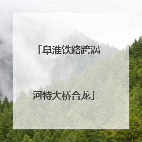 阜淮铁路跨涡河特大桥合龙