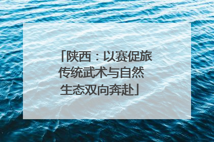 陕西：以赛促旅 传统武术与自然生态双向奔赴