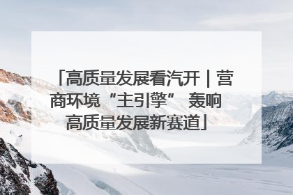 高质量发展看汽开｜营商环境“主引擎” 轰响高质量发展新赛道