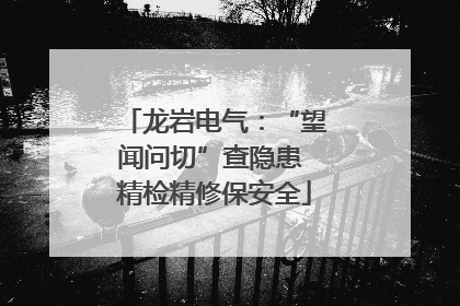 龙岩电气：“望闻问切”查隐患 精检精修保安全