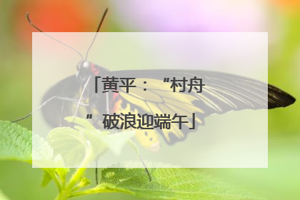 黄平：“村舟”破浪迎端午