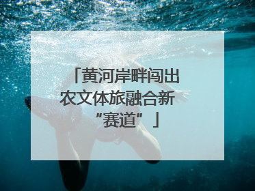 黄河岸畔闯出农文体旅融合新“赛道”