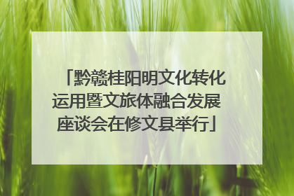 黔赣桂阳明文化转化运用暨文旅体融合发展座谈会在修文县举行