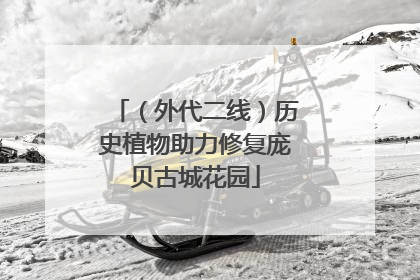 （外代二线）历史植物助力修复庞贝古城花园