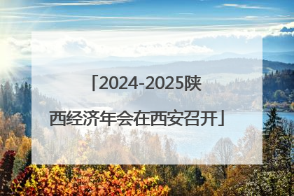 2024-2025陕西经济年会在西安召开