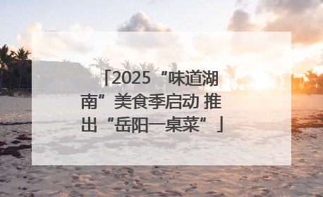 2025“味道湖南”美食季启动 推出“岳阳一桌菜”